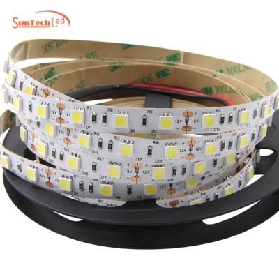 China Residential Factory Wholesale Price Non Waterproof 12v 5050 60leds/M White Smd Led Strip Light for sale