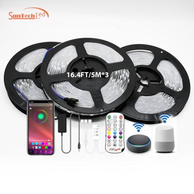 China Good Quality Residential Decorate Waterproof Led Strip Smd 5050 RGB Led Strip Lighting Dc12V Kit for sale