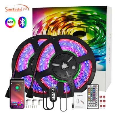 China Residential Home Lighting Decoration 12v 30leds/M Led Strip Light 5050 RGB Flexible Strip Kit 5m for sale