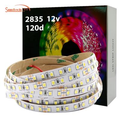 China Factory High Brightness Residential Flexible Use Long Life 120led/m Warm White Lamps Led Strip SMD 2835 120 Led Light 24V 50m for sale