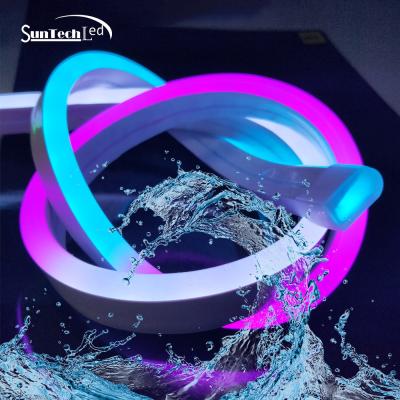 China 2020 New Ip68 12V 24V Residential Waterproof Silicone 10Mm Top View Flexible Neon Led Strip Light for sale