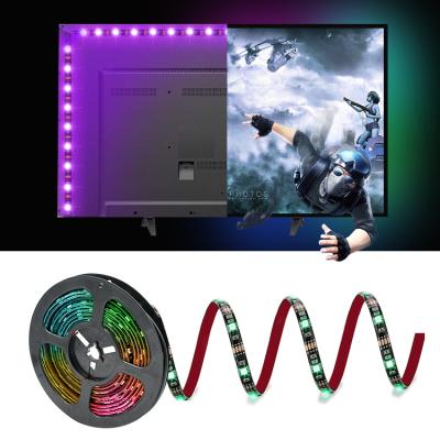 China 32 Inch Residential 1M Super Bright Flexible Rgb Tv Backlight Kit Usb Ambient PC Dreamy Screen App Control Led Strip Backlights TV for sale