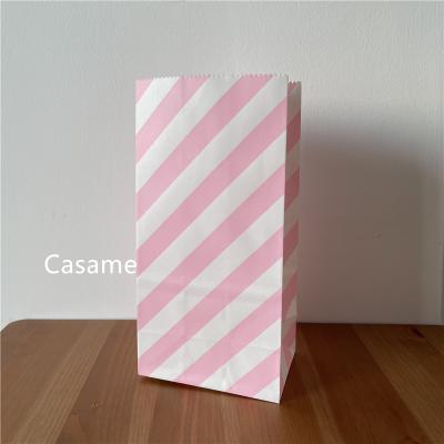 China Cheap Paper Bags Dot Party Gift Guest Bags Recyclable Chocolate Loaf Bag Cake Wrapping Paper Gift Bags for sale