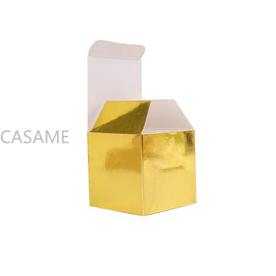 China Biodegradable Mini Ring Paper Boxes Chocolate Gift Small Candy Square Gold Envelope Sweet Packaging Box For Wedding Decorations Supplies for sale