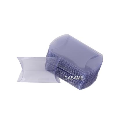 China Recyclable Supply PP Transparent PET Clear PVC Plastic Packaging Box Pillow Custom Shape Clear Plastic Box for sale