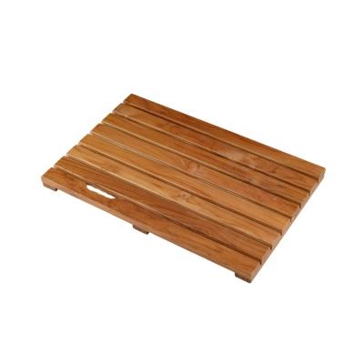 China European Retro Color Sustainable Style Teak Solid Wood Products Bathroom Carpet for sale