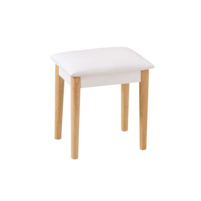 China Durable Elegantly Designed Solid Wood MDF Paint Stools Vanity Stool Stool for sale