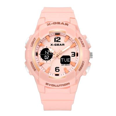 China Hot Products Alarm X-GEAR Waterproof Women Digital Wrist Watch Girls Sport Kids Watch for sale