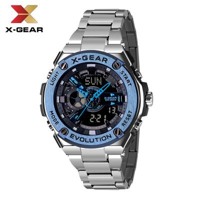 China X-GEAR 3788C Hot Sale Alarm Watches Men's Wrist Display Quartz Digital Watch Factory Direct Sales New Dual Wristwatches for sale