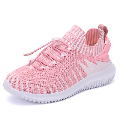 China Baby Kids Girls Flat Shoes Fashion Infant Children's Shoes Baby Round Sneakers Stretch Mesh Sports Running Shoes Breathable for sale