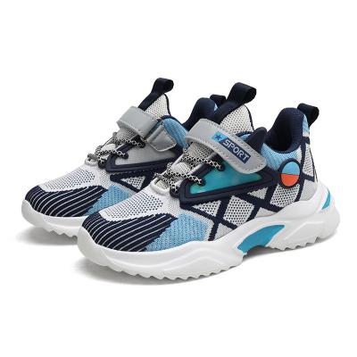 China 2021 Autumn New Children's Sneakers Children's Sports Shoes Round Mesh Breathable Running Boys Kids Shoes for sale