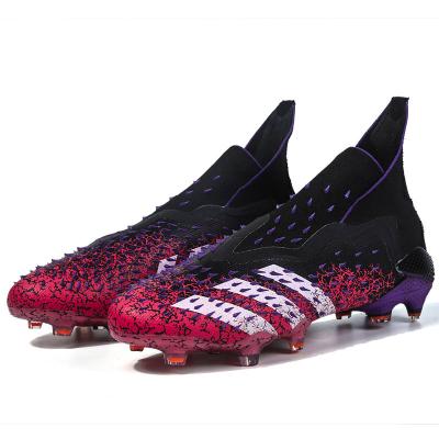 China Sport Shoes Soccer Breathable Mesh Men Soccer Shoes Anti-Slippery Wear-resistant High Top FG Sock Sneakers Football Boots for sale