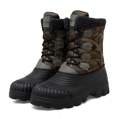 China Fashion trend men's winter boots warm waterproof sneakers 2021 outdoor activities fishing snow work boots male shoes men shoes fishing boots for sale