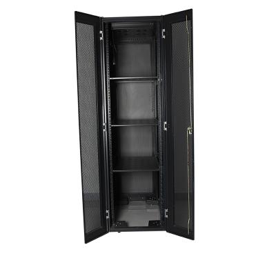 China SPCC Cold Rolled OE SAI Computer Hardware 18U-47u 600x800 Steel Door Glass Floor Standing Data Cabinet Rack for sale