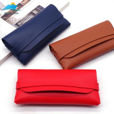 China Fashion Soft Box Newly Designed Soft Leather Glasses Case Leather Case For Glasses For OEM for sale