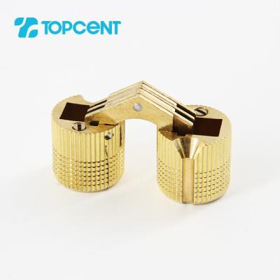 China TOPCENT Factory Supply Modern Gold Brass Barrel Pin Hinge For Jewelry Box Small Metal for sale