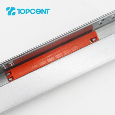 China Topcent Drawer Slide Modern Type Undermounted Soft Closing Three Fold Full Extension Slide for sale