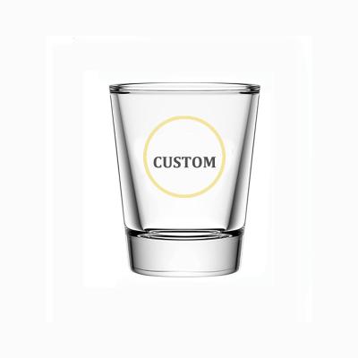 China Logo Branded Personalized Shot Glasses made to order blank high quality CLASSIC for sale