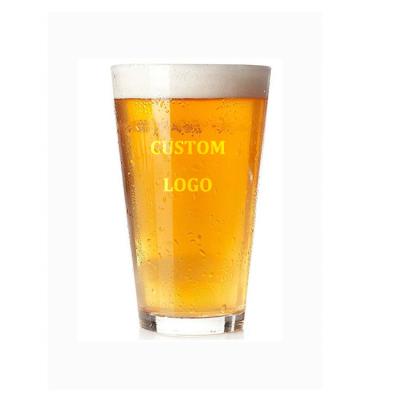 China Wholesale Wine Customized 16oz 450ml Pint Bar Beer Drinking Glasses Mugs for sale