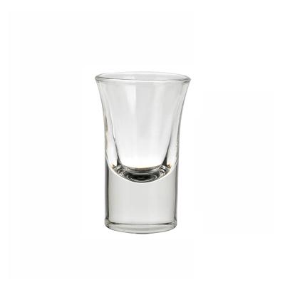 China Custom CLASSIC Blank Logo tequila shot glasses 30ml 1oz with heavy base for sale