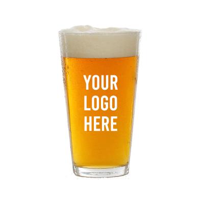 China V Shape Pint Glasses Wholesales Custom Printing 16oz V Shape Logo Pint Glasses for sale