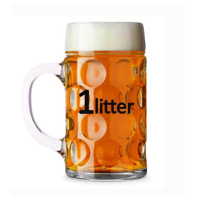 China 1000ml giant inflatable beer mug giant inflatable beer mug glass 1 liter beer mug for sale