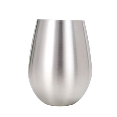 China CLASSIC 304SS 18/8 Stainless Steel Unbreakable Stemless 18oz Wine Glasses for sale