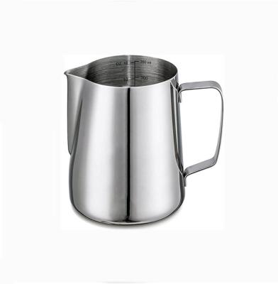 China 12 oz 350 oz 304 Stainless Steel Sustainable Milk Frothing Pitcher with Inside Gauges Marker and Latte Art Pen for sale