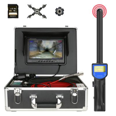 China Waterproof/Waterproof 512HZ Pipe Locator And DVR 16GB TF Card Pipe Inspection Camera 9 Inch 1080P Screen Sewer Camera IP68 23MM Camera for sale