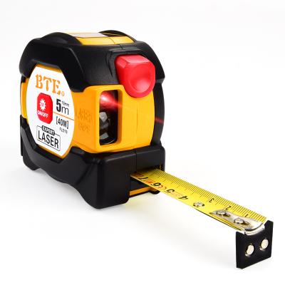 China ABS+Rubber Coat Tape Measure 40M Range Finder With 5M Measuring Tape LED Laser Digital Laser Backlight Distance Meter for sale