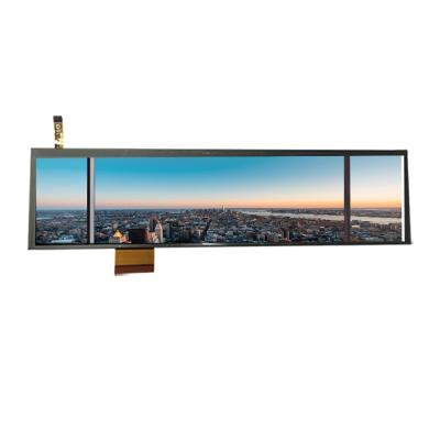 China temperature 9.8 inch resolution 1280x320 nits LVDS TFT wide bar LCD display screen for advertisements. 9.8 inches for sale