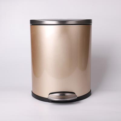 China Soft Swept Stainless Steel Plastic Bag Fixer Car Trash Can Rubbish Soft Close Auto Trash Bin for sale