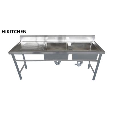 China Without Faucet Hot Selling Handmade Kitchen 316 Stainless Steel Sink For Hotel And Restaurant for sale