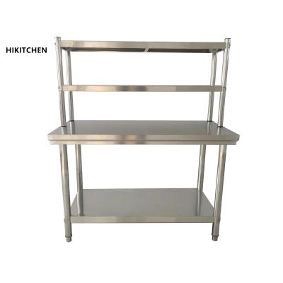 China Durable Kitchen Equipment Table Stainless Steel SS201/SS304 Customized Kitchen Stainless Steel Work Bench Table for Kitchen and Hotel for sale