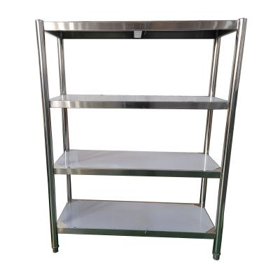 China Cheap price large sizes double sided customized heavy duty 4 tier stainless steel supermarket shelf for occasion for sale