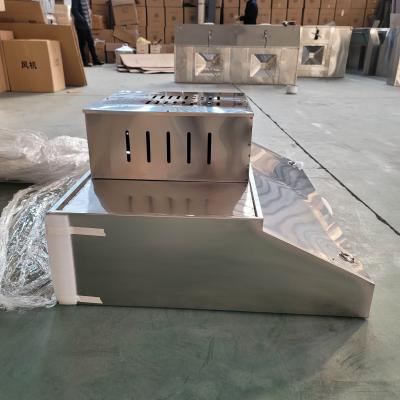 China Commercial range hood engineer cooking ENT to filter machine kitchen exhaust stainless steel extraction wave hood for sale