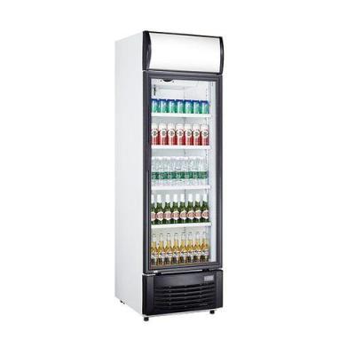 China Single-temperature Direct Cooling Double Glass Door Refrigerator Vertical Glass Door Cabinet Energy-saving Beverage Refrigerator Pepsi Bevera for sale