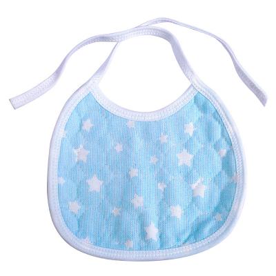 China Washable Manufacturers Supply Semicircle Semicircle Saliva Towel Baby Bib Solid Color Lace-up Baby Bib for sale