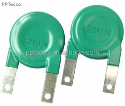 China 32D122K Varistor MOV 200V-1000V Voltage Resistors VDR Surge Arrester Dependent Protector 32D122K for sale