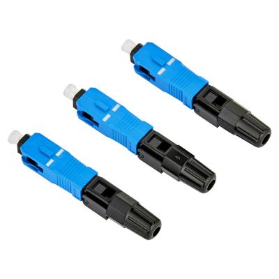 China SC UPC Fiber Optic Fast Connector, quick assembly connector simplex LSZH for sale