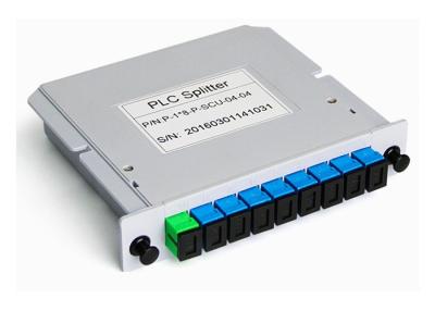 China 1x8 SC UPC Fiber Optical Cassette PLC Splitter in Fiber optic box for sale