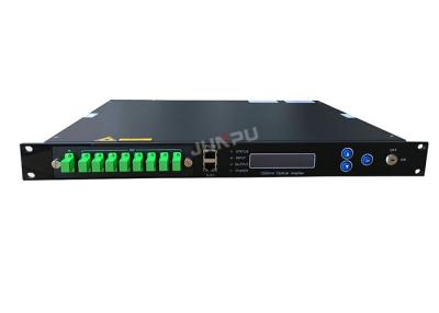 中国 ネットワークのCatv EDFAの光学アンプ1550nm 8は18dbm SC APC 1Uを左舷に取ります 販売のため