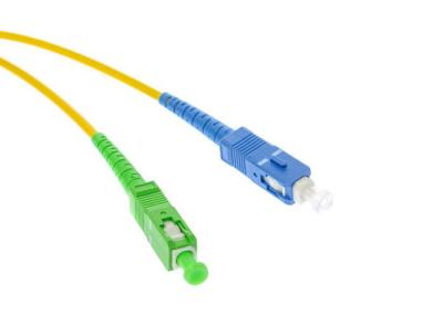 China FTTH SC To SC Fiber Optic Patch Cord , Single Mode Optical Patch Cable for sale