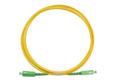 China SC APC - SC APC Fiber Optic Patch Cord Singlemode 3.0mm PVC Outer Jacket for sale