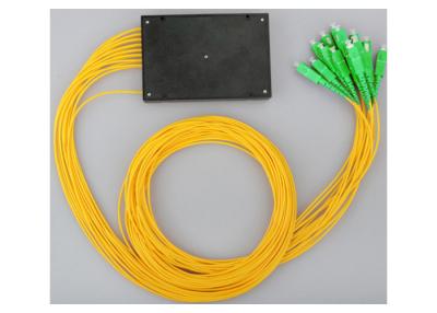 China SC APC 1x16 Fiber Optic PLC Splitter Singl Mode Compact Design For FTTH for sale