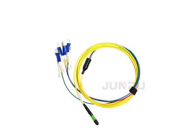 China LC UPC Fan Out MM Fiber Optic Patch Cord G657A2 G652D OM3 OM5 MPO SM 10M for sale