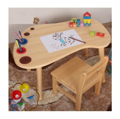 China Classic Kindergarten Furniture Preschool Wooden Kids Furniture Activity Kids Board and Chair Set for Kids Sensory Teaching for sale