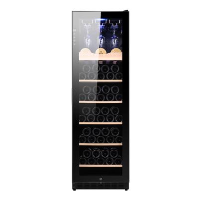 China Freestanding Constant Temperature New Wine Cooler 270L Large Capacity Wine Fridge With Glass Door Household Use for sale