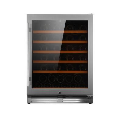 China Constant Temperature New Wine Cooler 150L Wine Fridge Refrigerator With Glass Door Can Adjust Temperature Household Use for sale