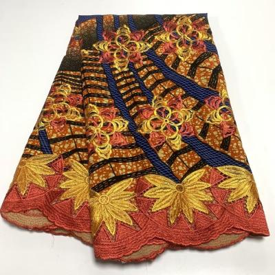 China Durable Chenlee 6 Yards Ankara Lace Fabric Guipure Wax Prints African CL5L10-17 for sale